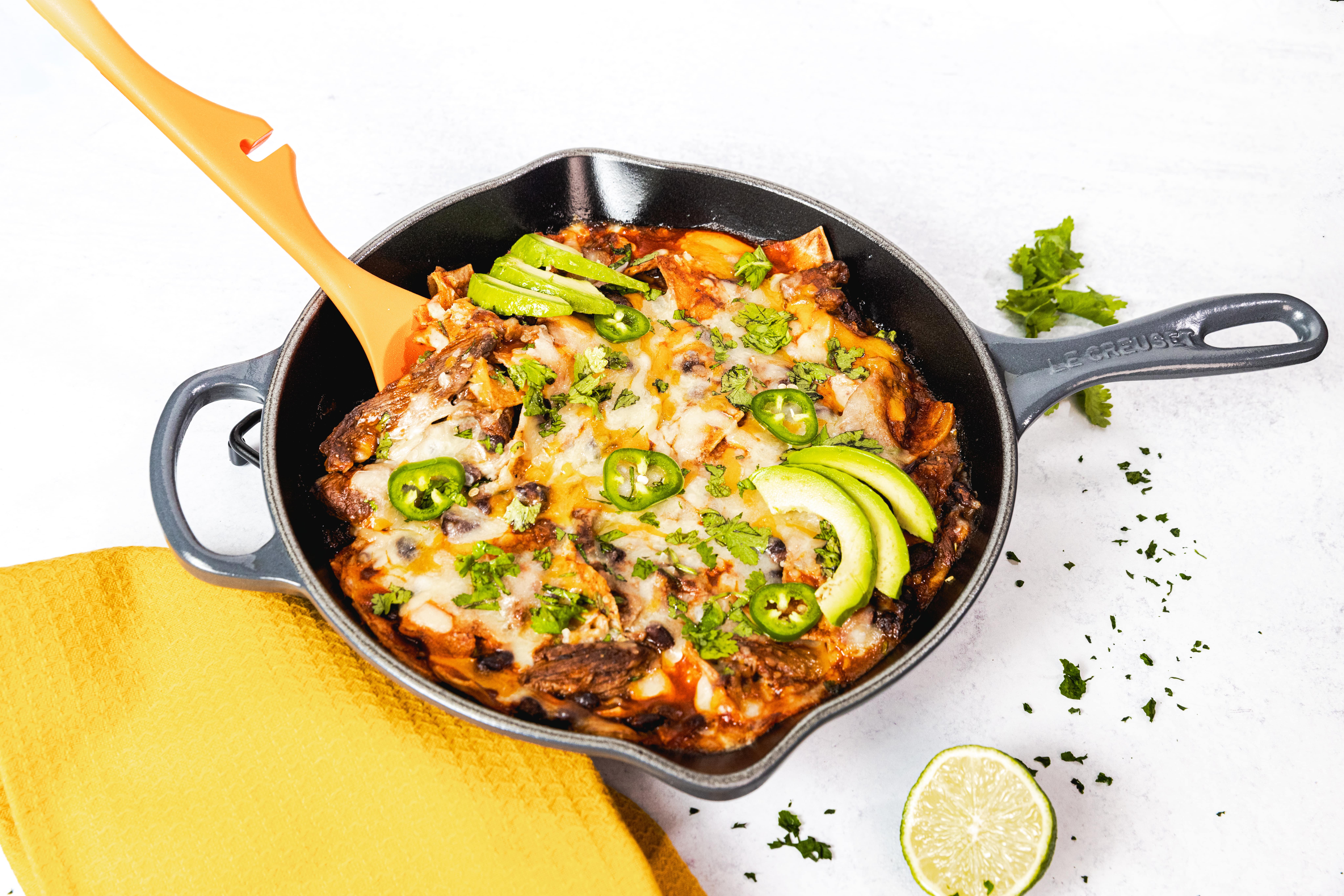 Steak Enchilada Skillet overhead