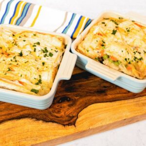 Individual chicken pot pie