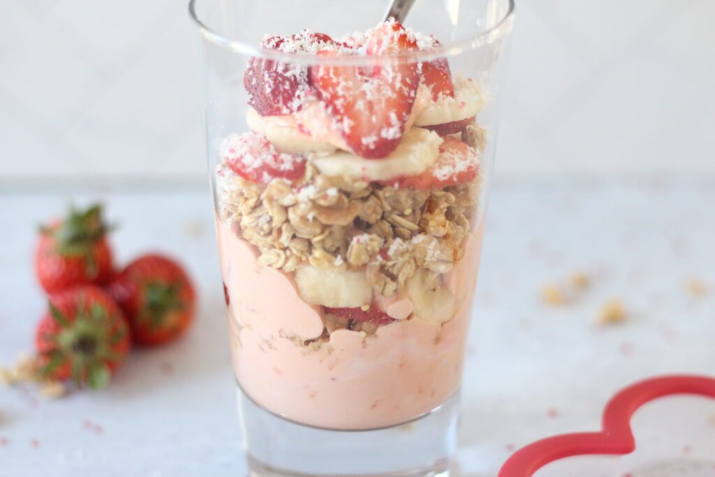 strawberry banana parfait