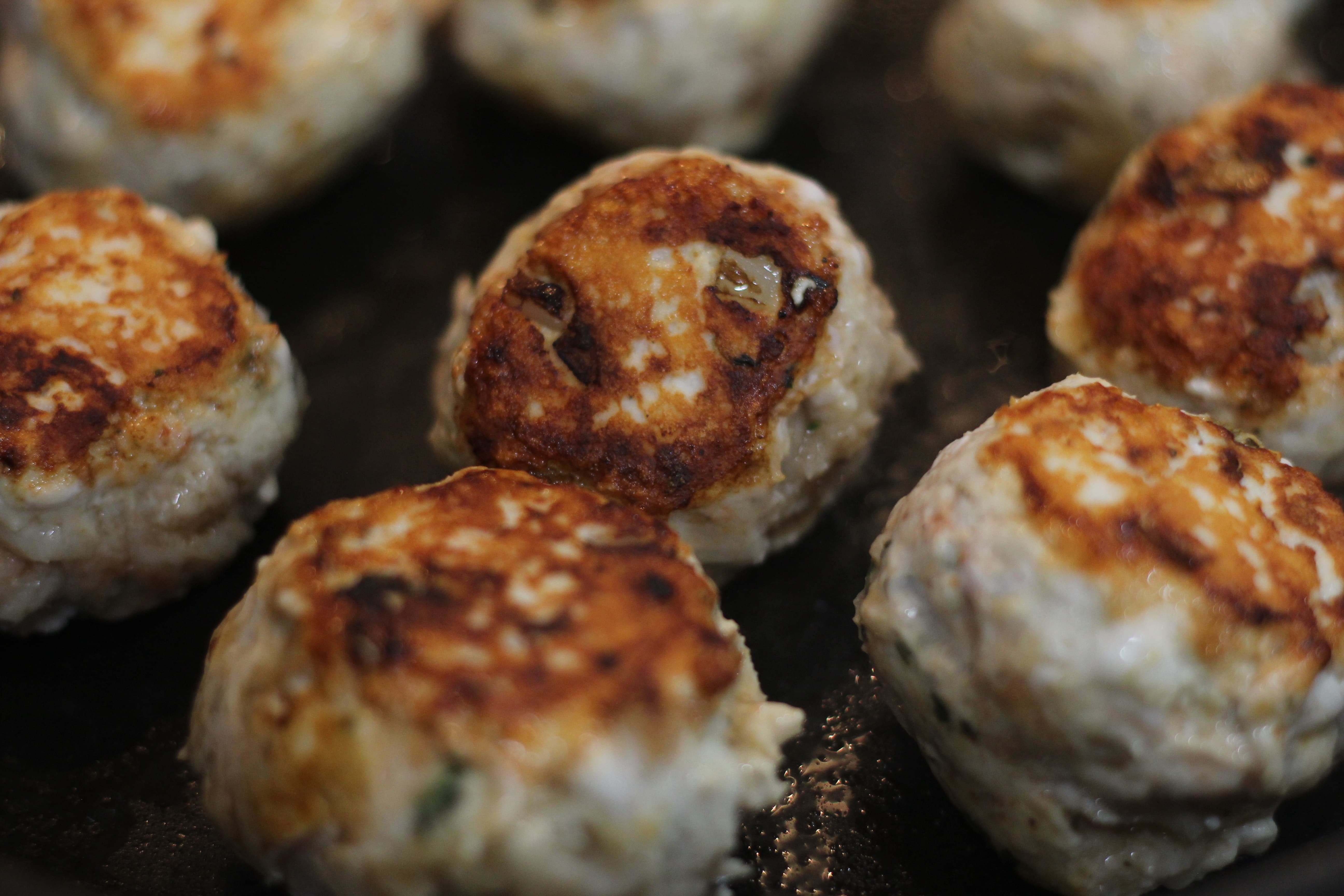 healthy chicken parmesan meatballs