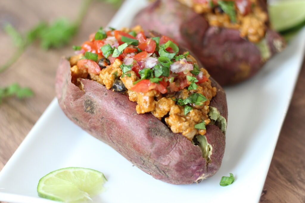Stuffed sweet potato
