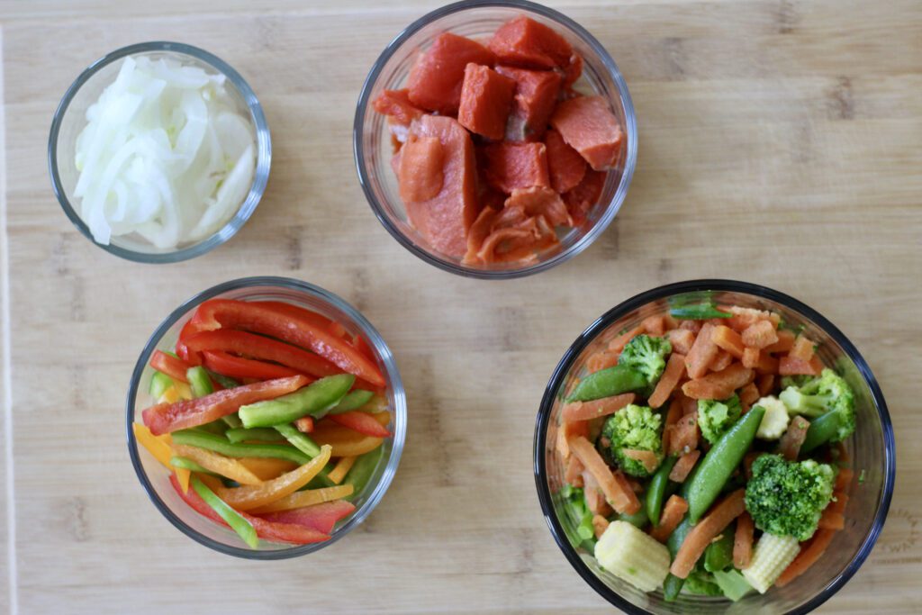 Salmon Stir Fry Ingredients