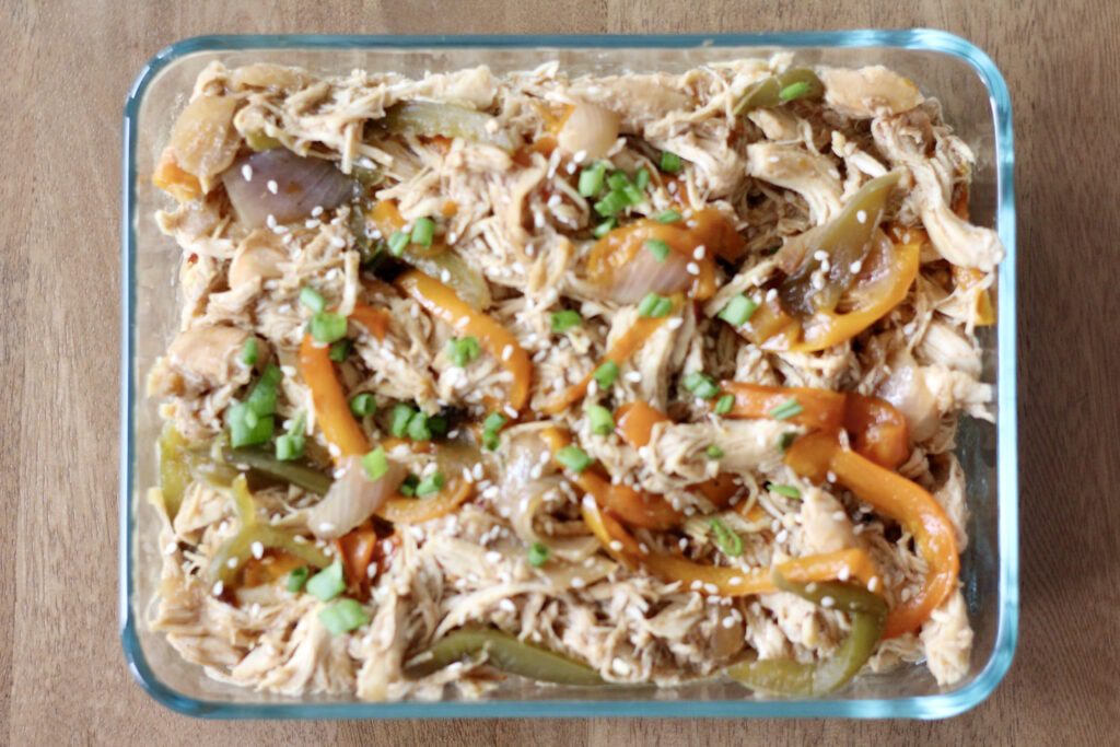 Pulled chicken teriyaki