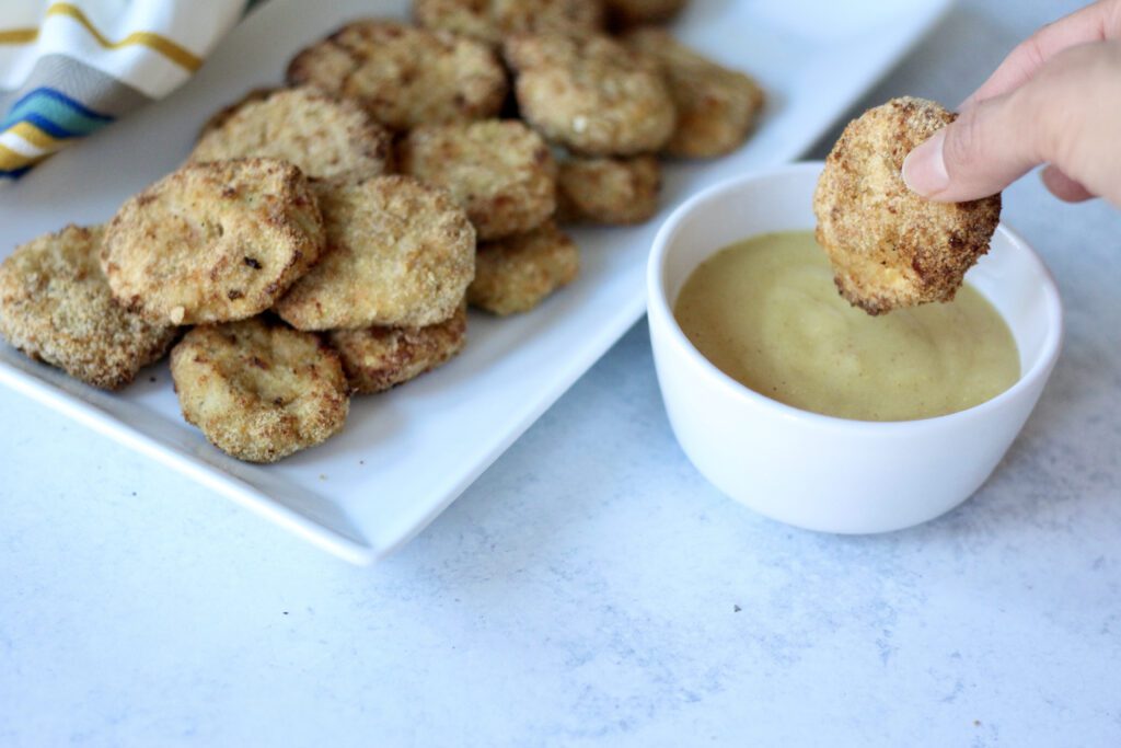 Baby nuggets dipped