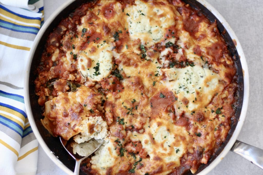 Healthy Skillet Lasagna