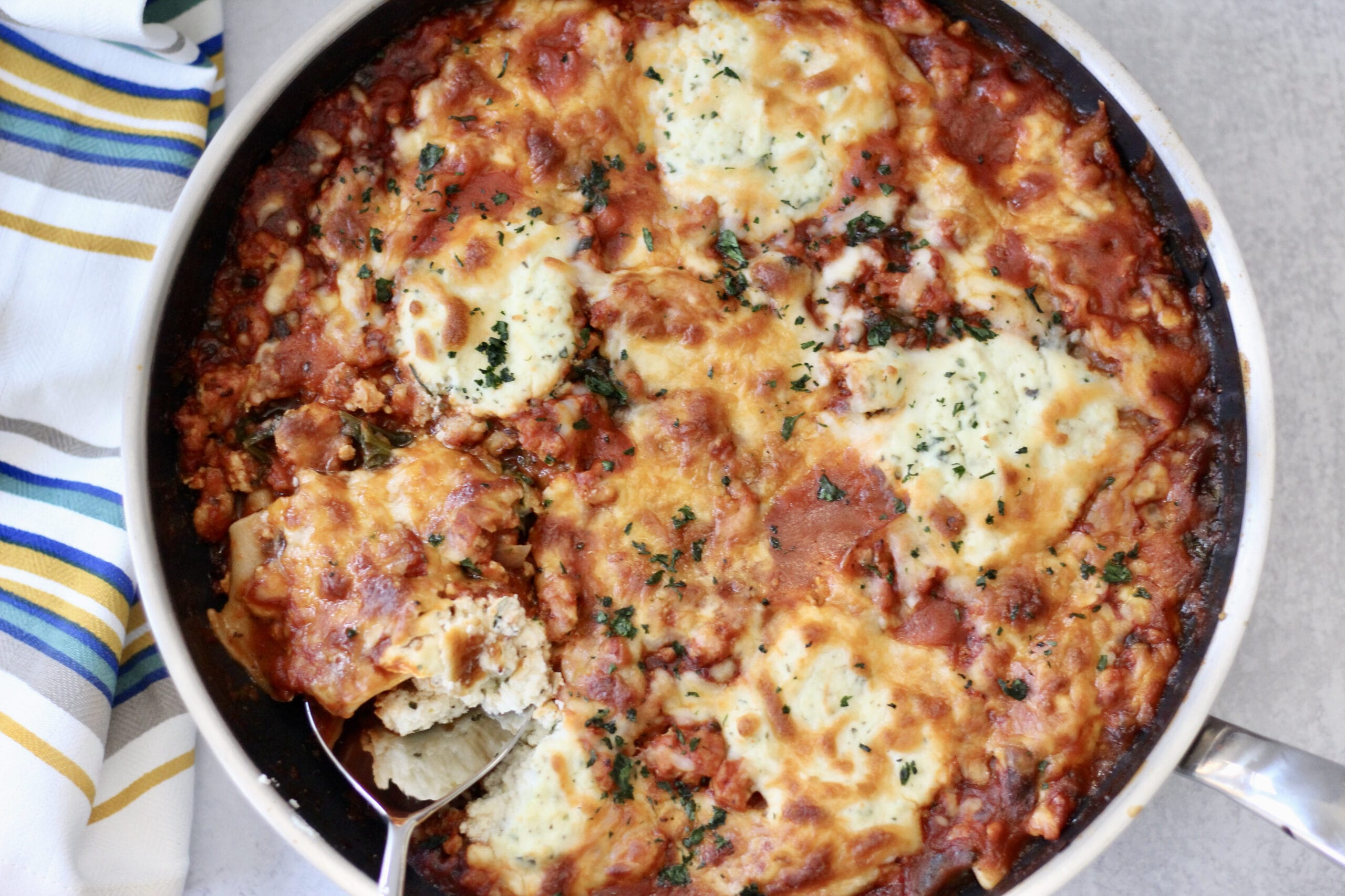 Healthy Skillet Lasagna