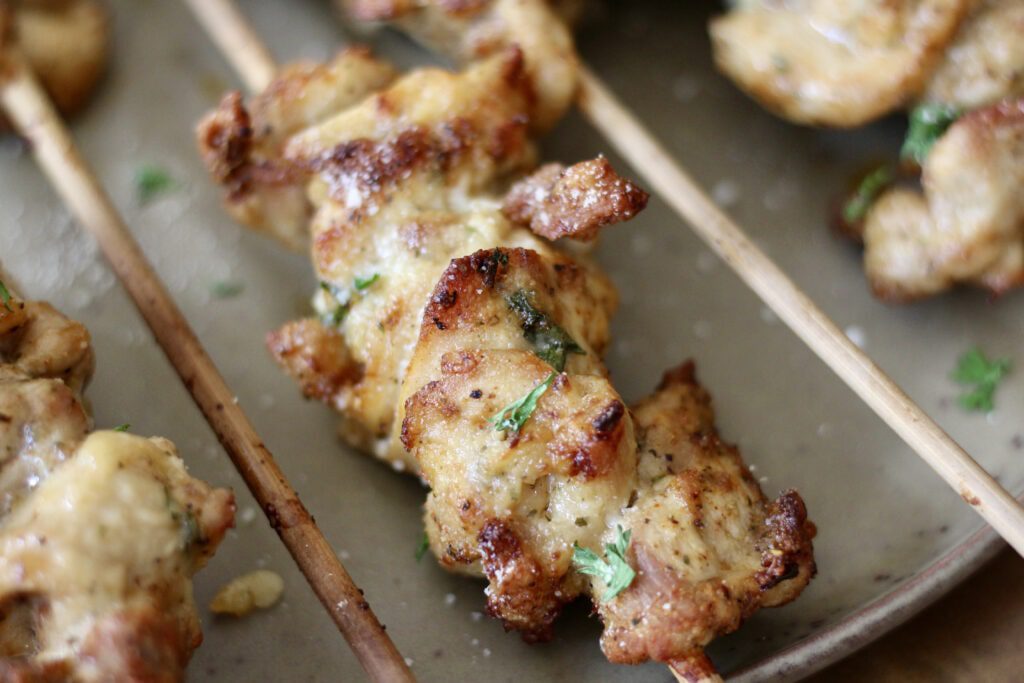 Chicken skewers