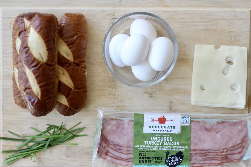 Pretzel Bun Sandwich Ingredients