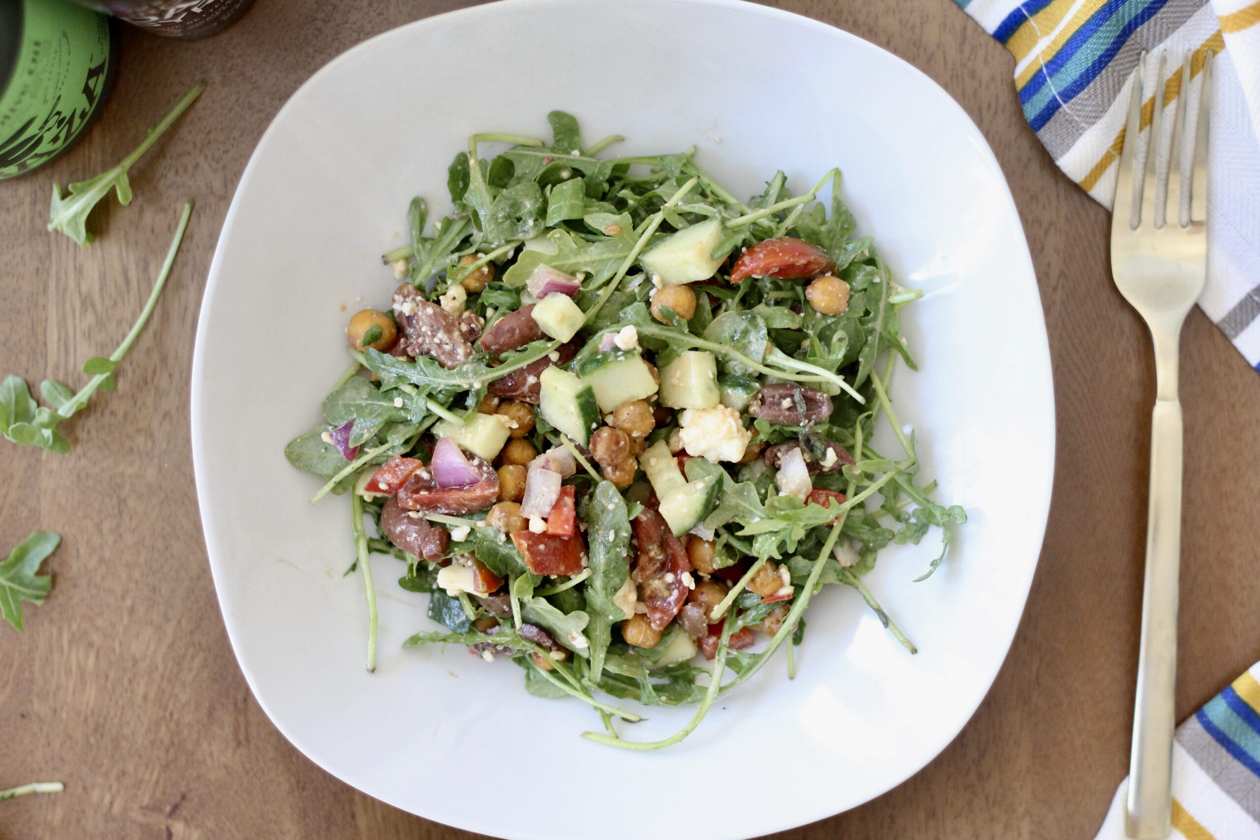 Crispy Chickpea Salad with Dijon dressing Crispy Chickpea Salad with Dijon dressing