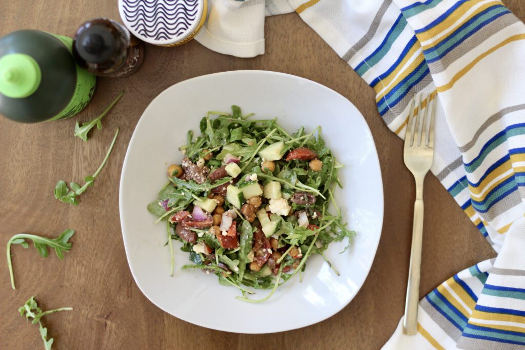 crispy chickpea salad