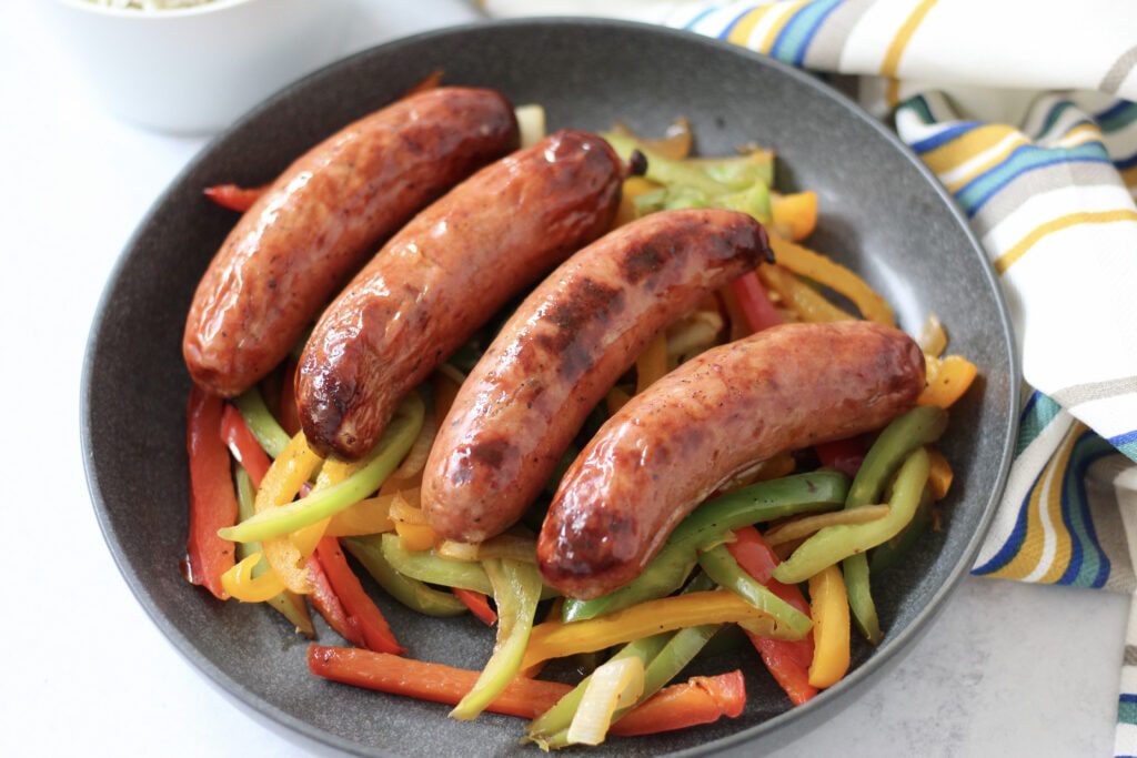 Air fryer chicken sausage