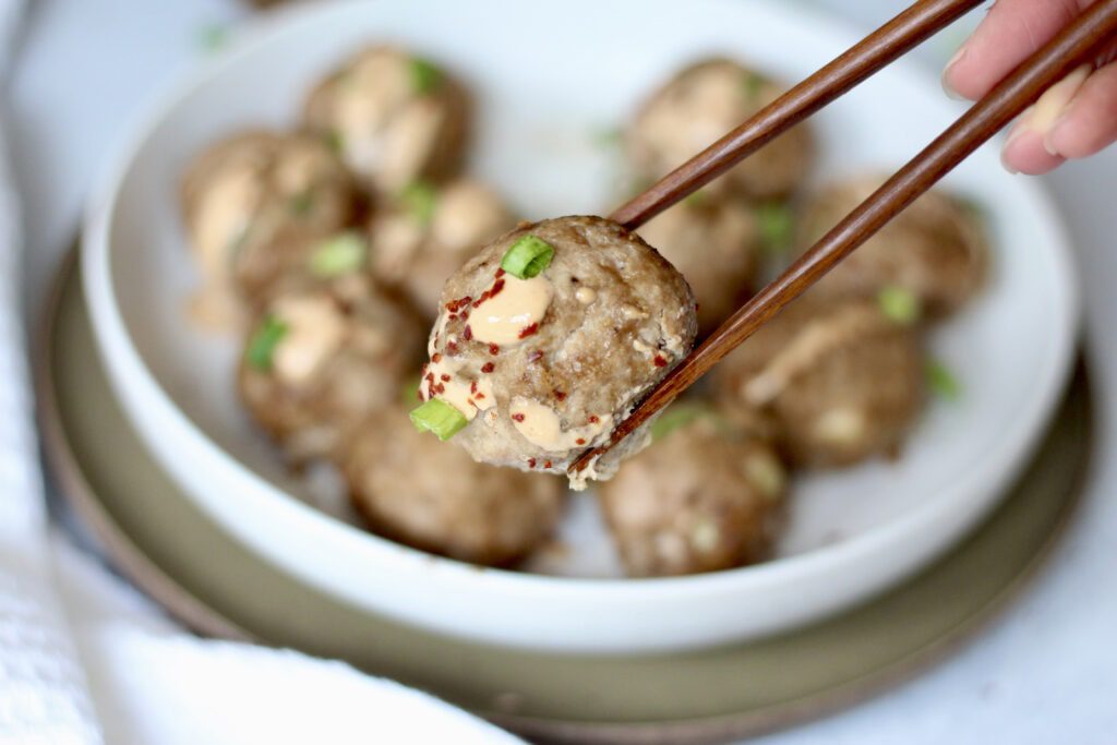 Spicy Meatballs Held