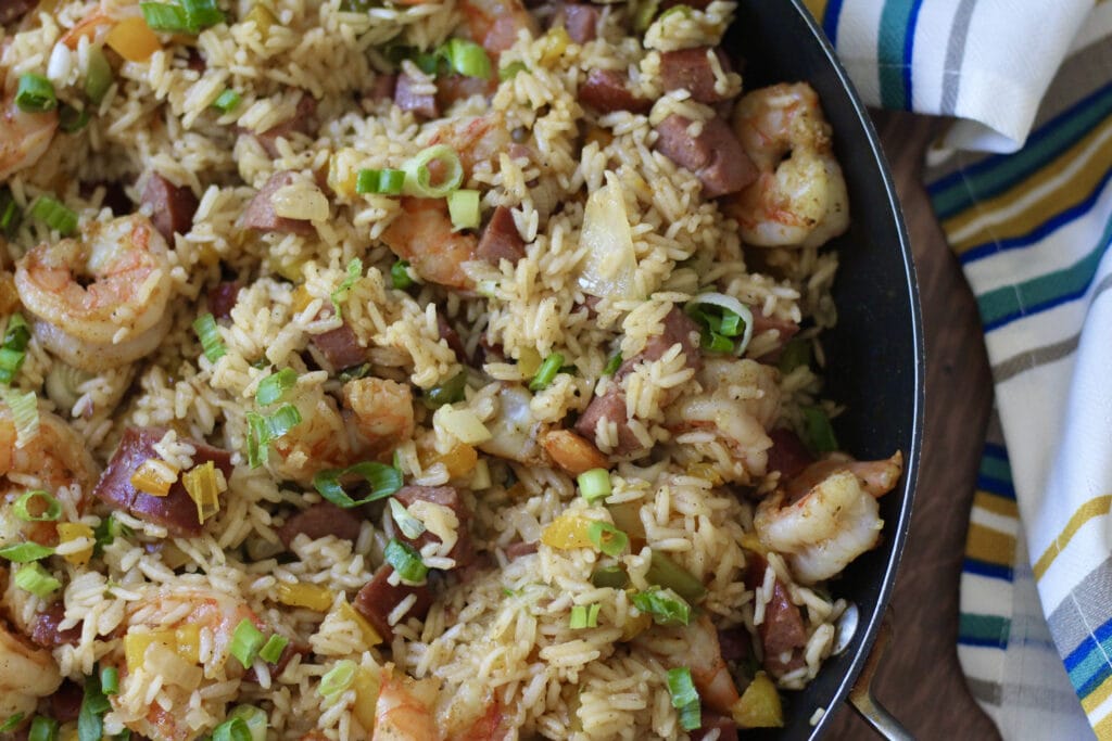 Cajun Shrimp & Sausage Skillet