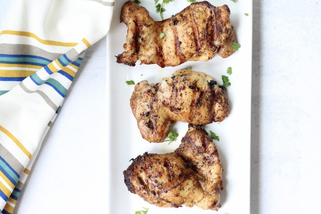 Taco Seasoning on Chicken Thighs