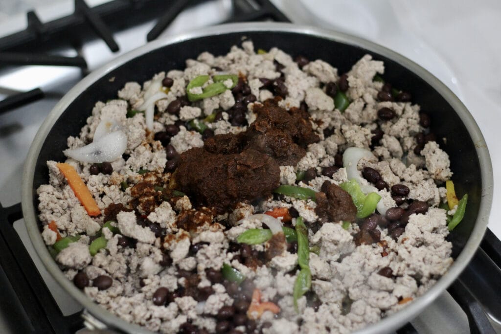 Ground turkey with salsa