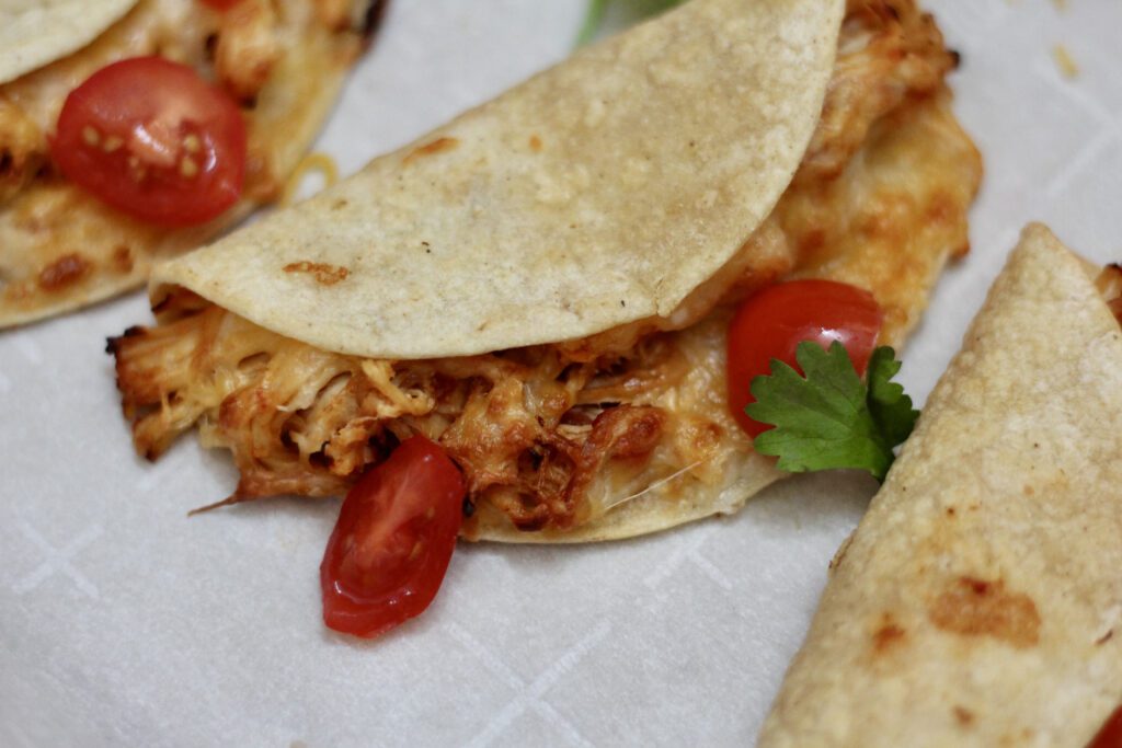 Street style tacos up close