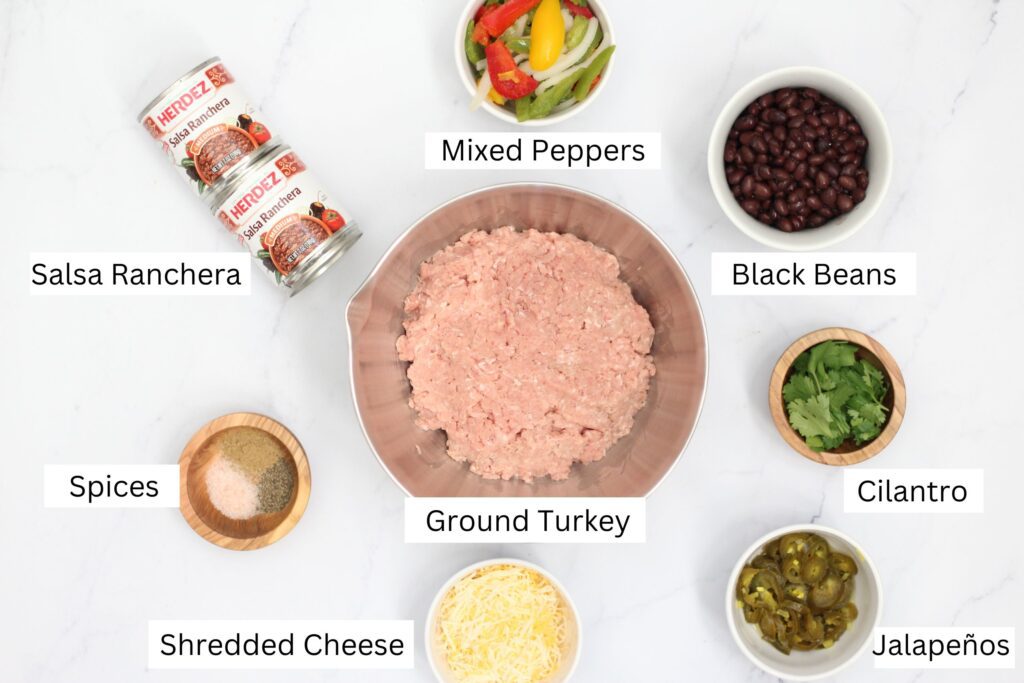 Ingredients for Taco Skillet