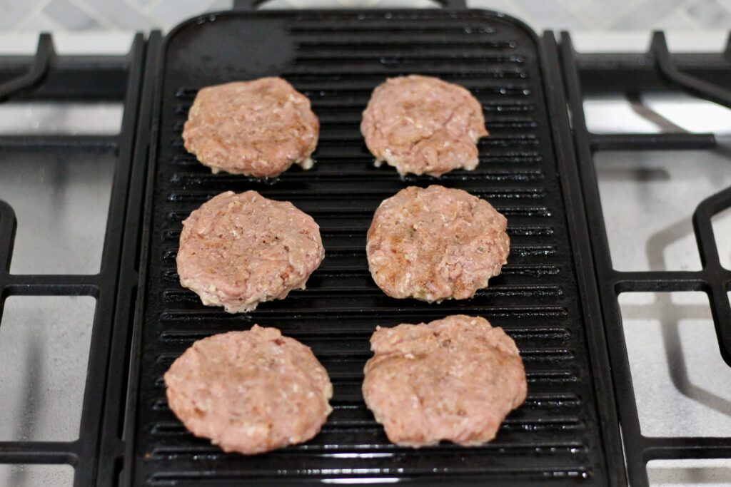 Sliders on the grill