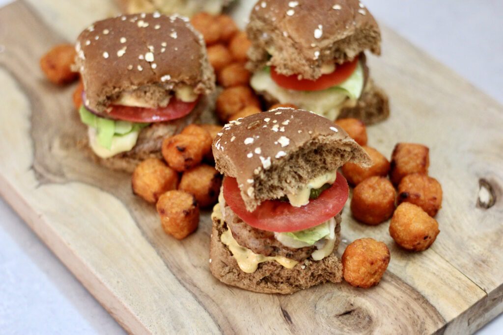 Easy Turkey Burger Sliders with Special Sauce