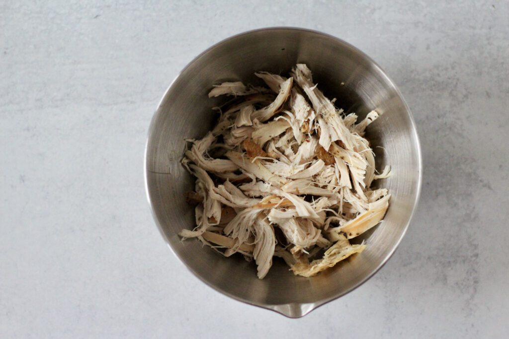 Shredded rotisserie chicken