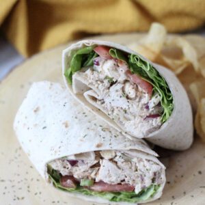 Low Carb Chicken Salad wrap