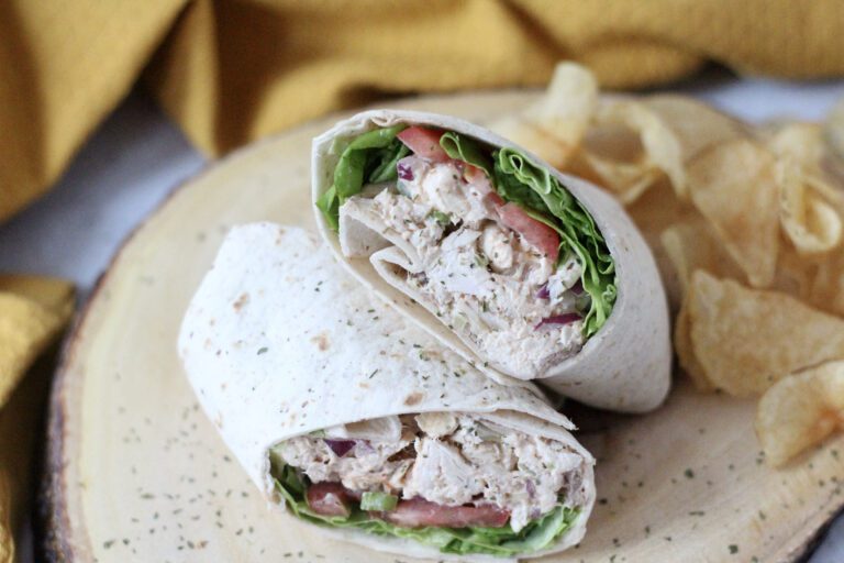 Low Carb Chicken Salad wrap