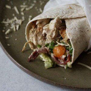 Pesto Wrap Up Close