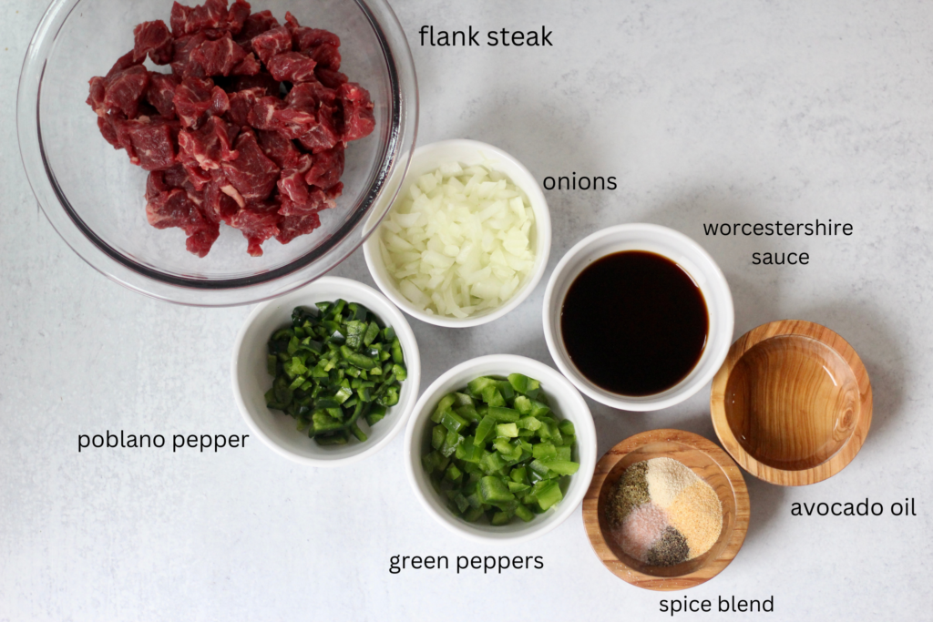 Cheesesteak Egg Rolls Ingredients