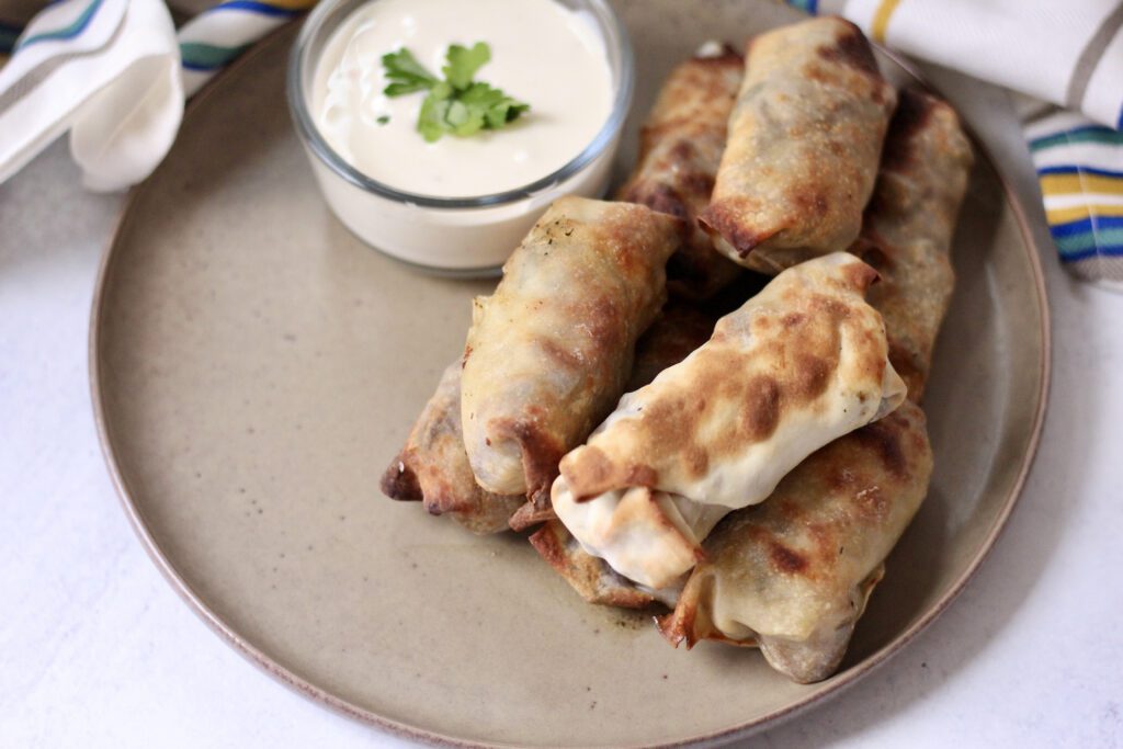 Egg Rolls Plated