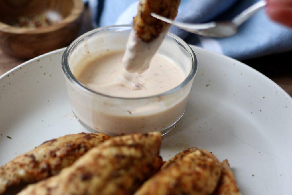 Chicken Tenders with Bang Bang sauce