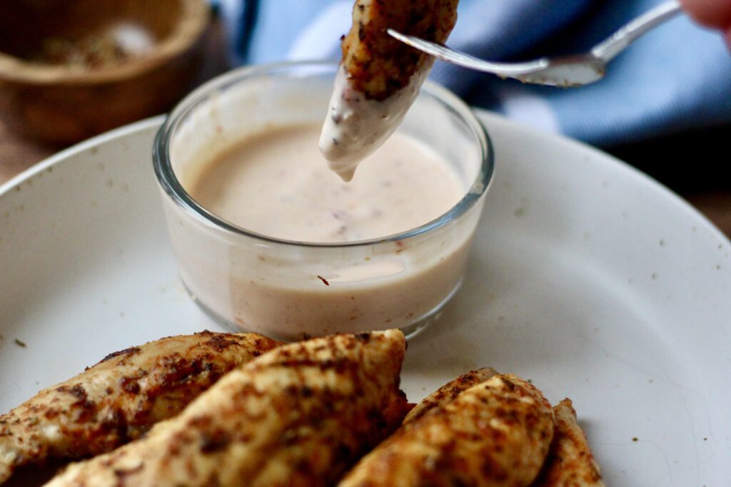 Tenders with Bang Bang Sauce