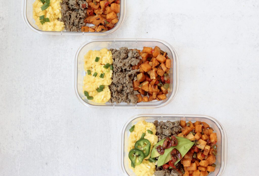 Easy Turkey Sausage Meal Prep Breakfast Bowls Recipe