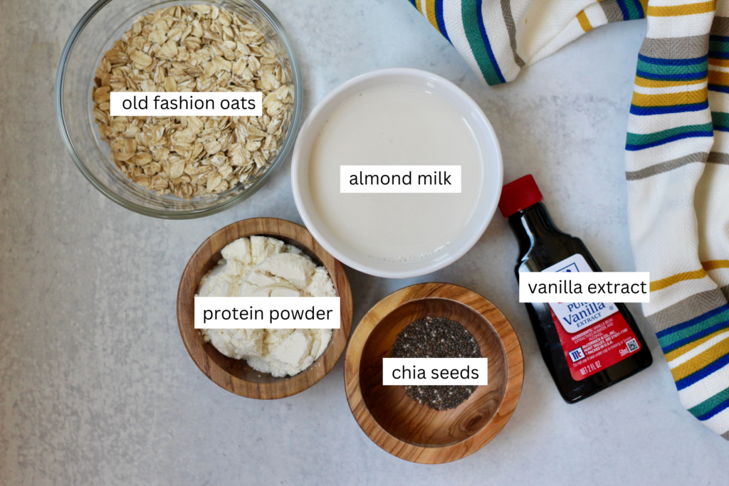 Protein Overnight Oats Ingredients