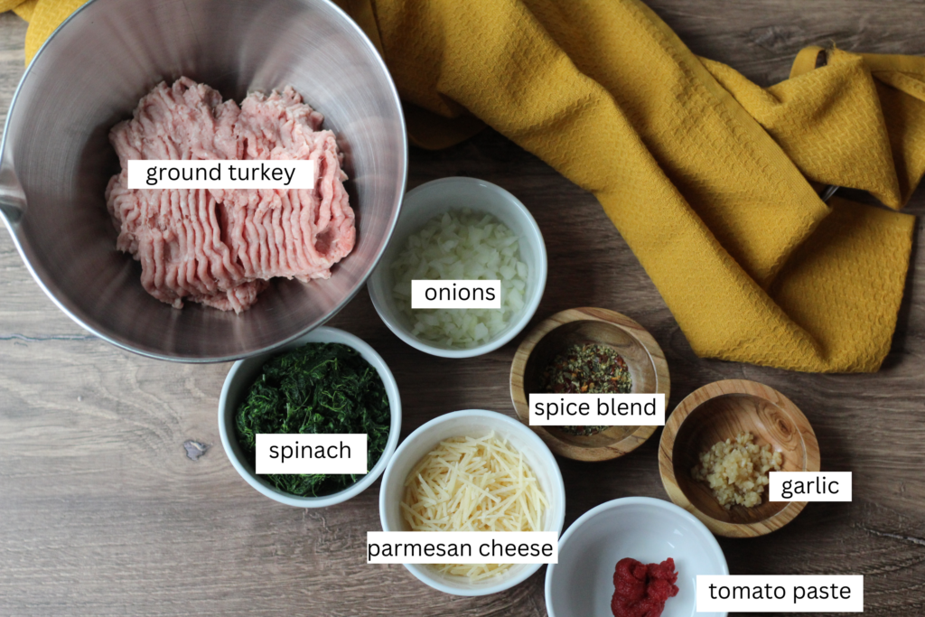 Turkey Meatball Ingredients