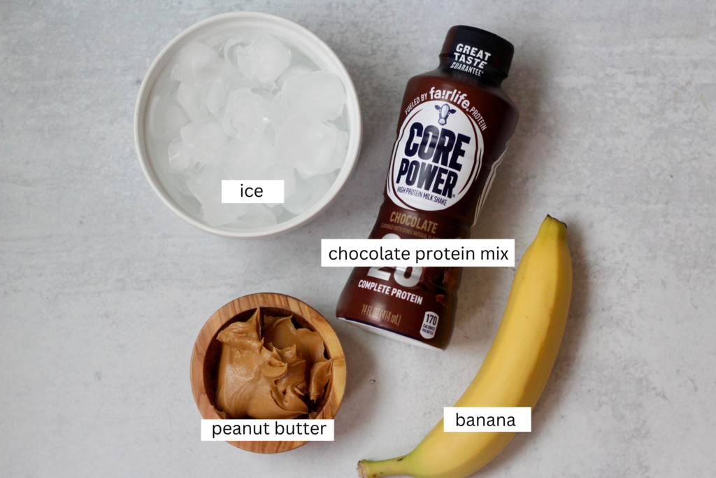 Reeses Pieces Smoothie Ingredients