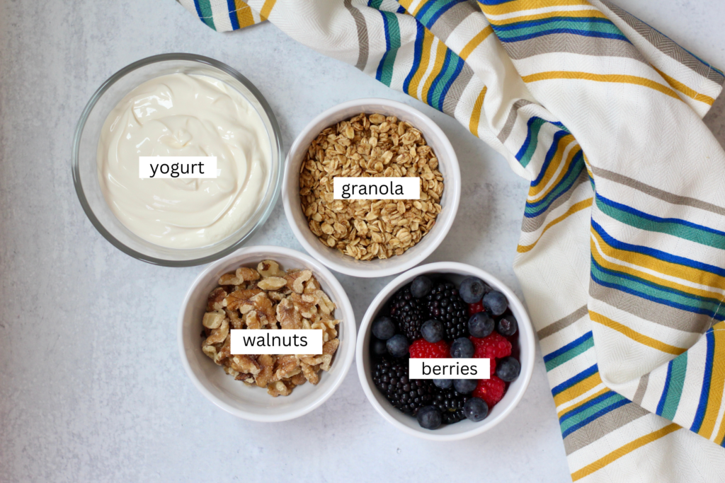 Greek Yogurt Parfait Ingredients