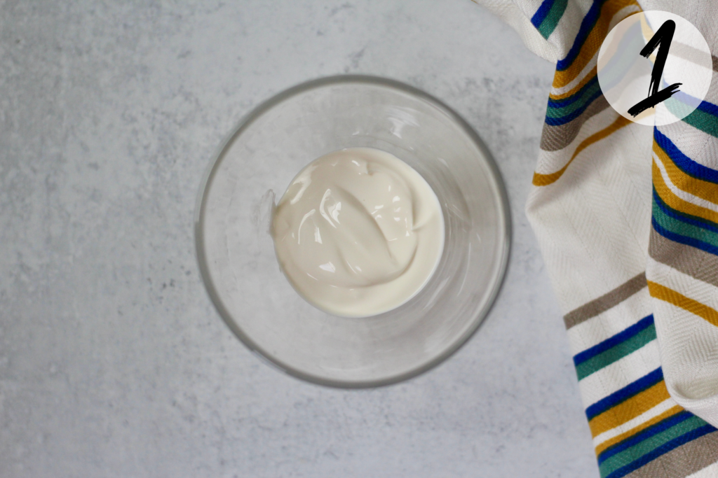 Yogurt on bottom of jar