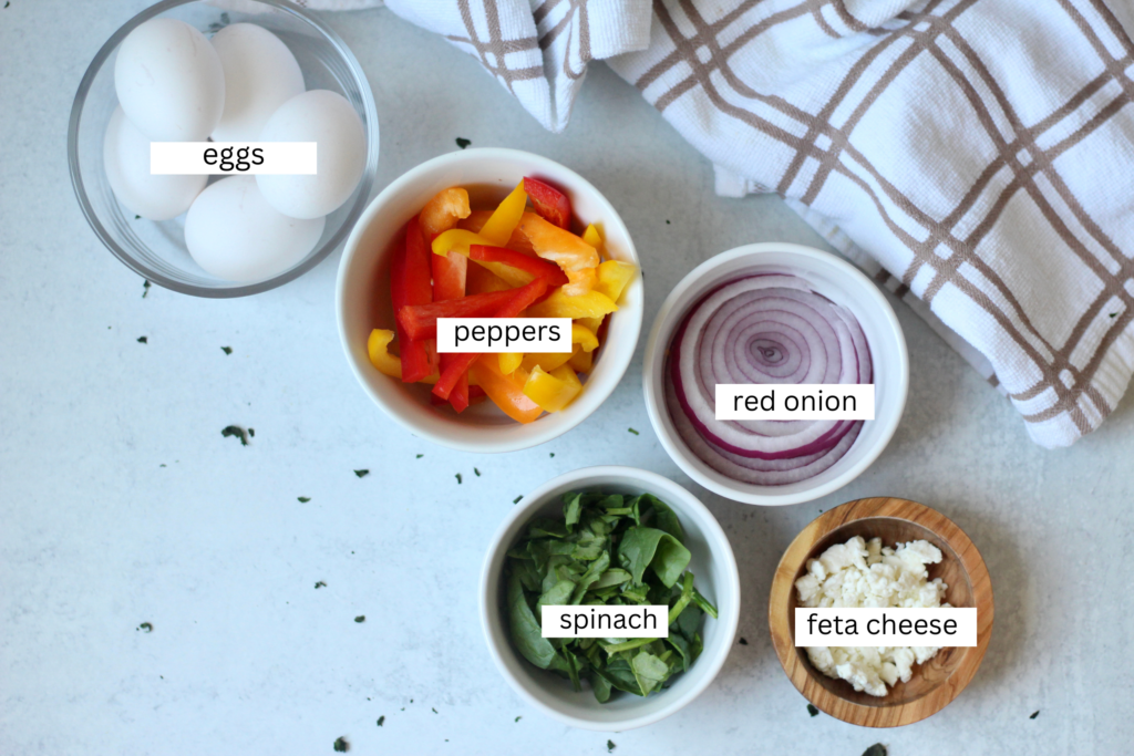 Air Fryer Frittata Ingredients