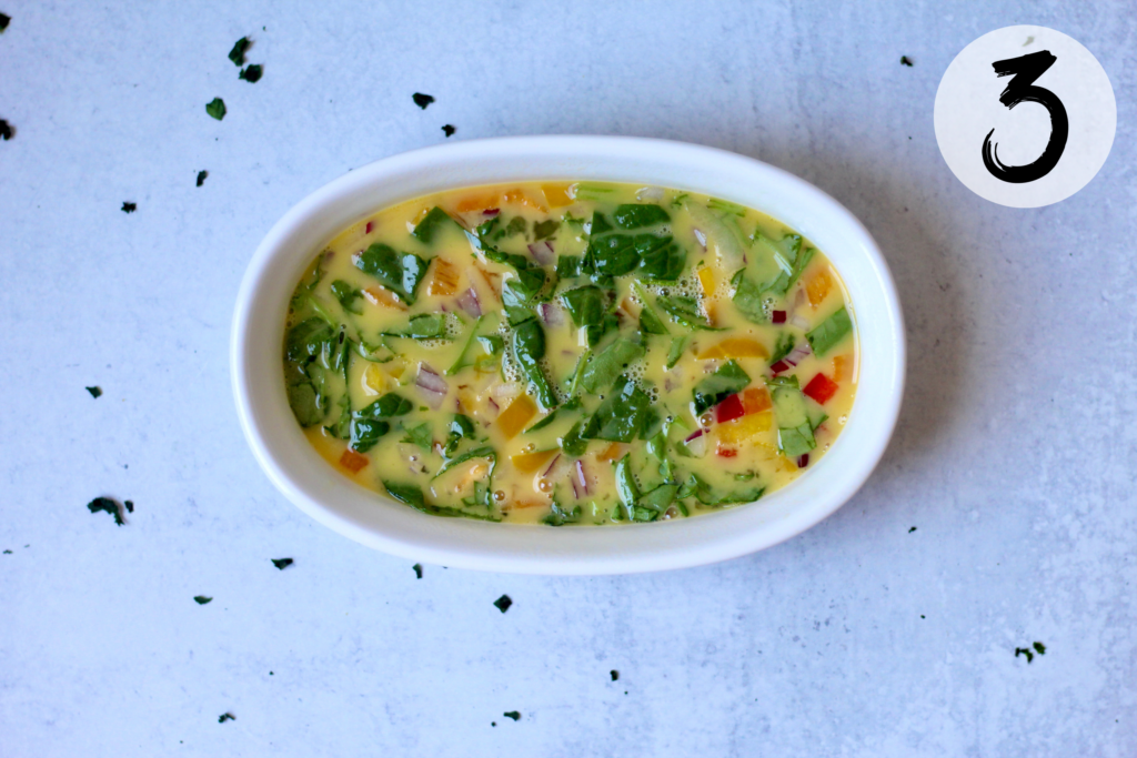 Egg Mixture in Ramekin