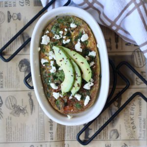 Air Fryer Frittata with Avocado