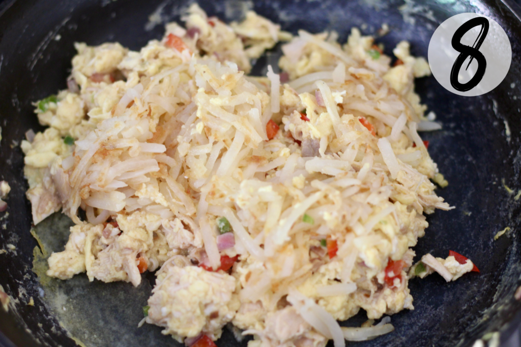 Combine with hash browns