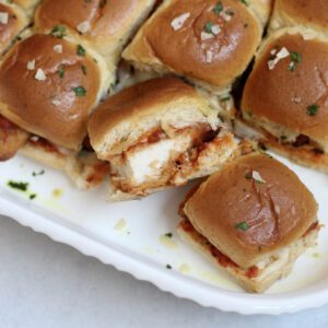 Chicken Parm Sliders Overhead