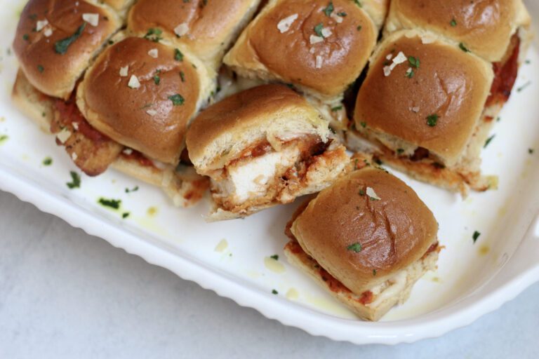 Chicken Parm Sliders Overhead