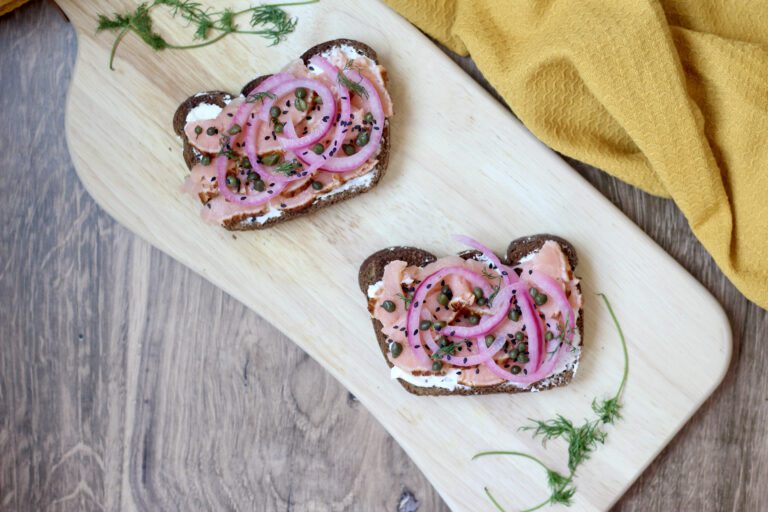 Healthy Breakfast Smoked Salmon Toast
