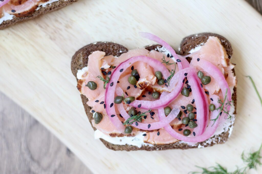 Smoked Salmon Toast UpClose