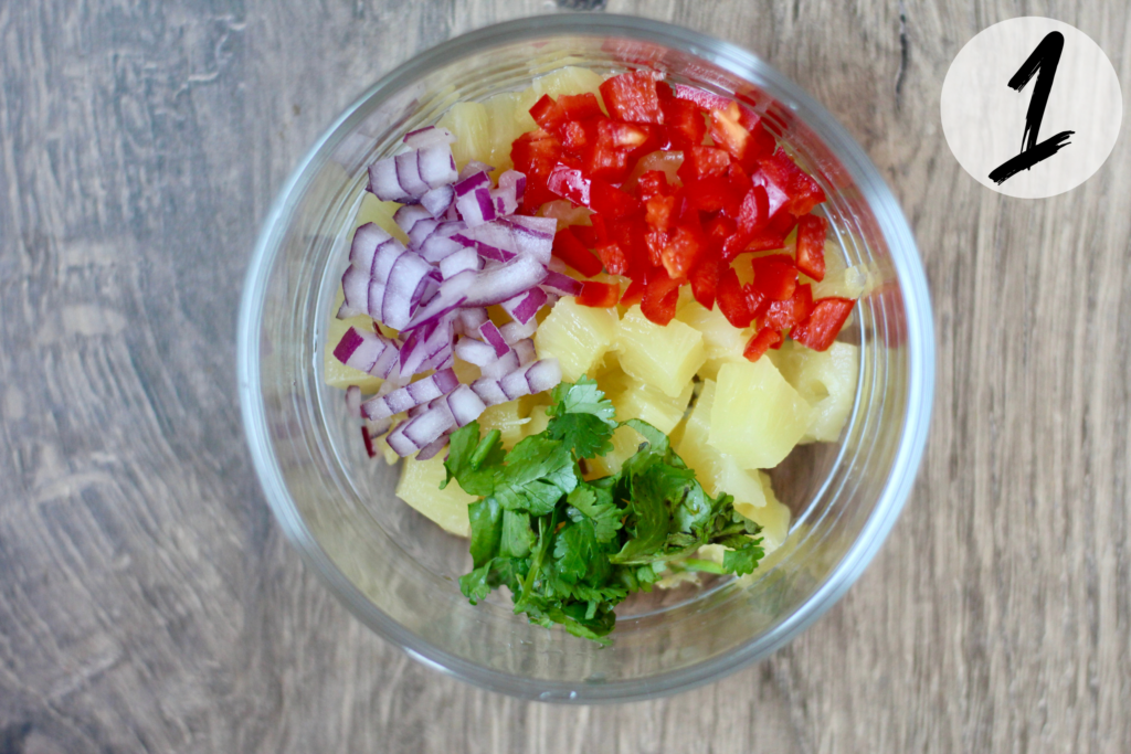 Ingredients for Pineapple Salsa