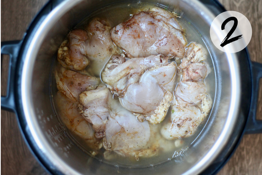 Place Chicken Thighs in Instapot