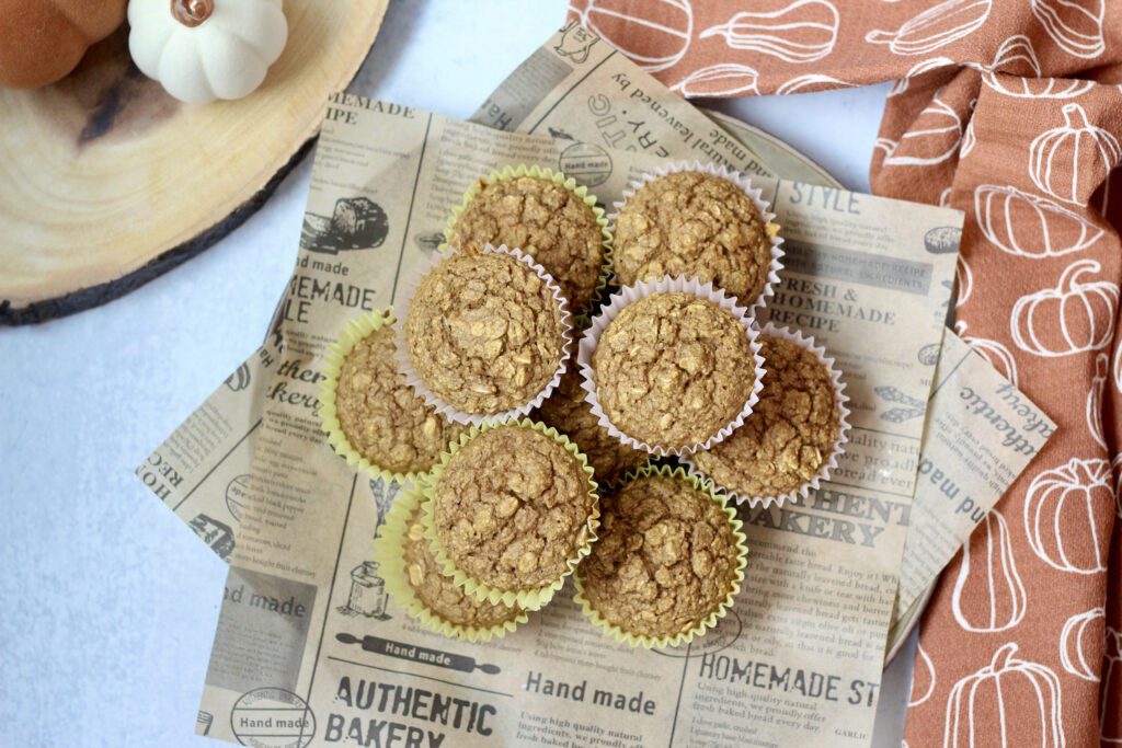 Healthy Pumpkin Banana Muffins