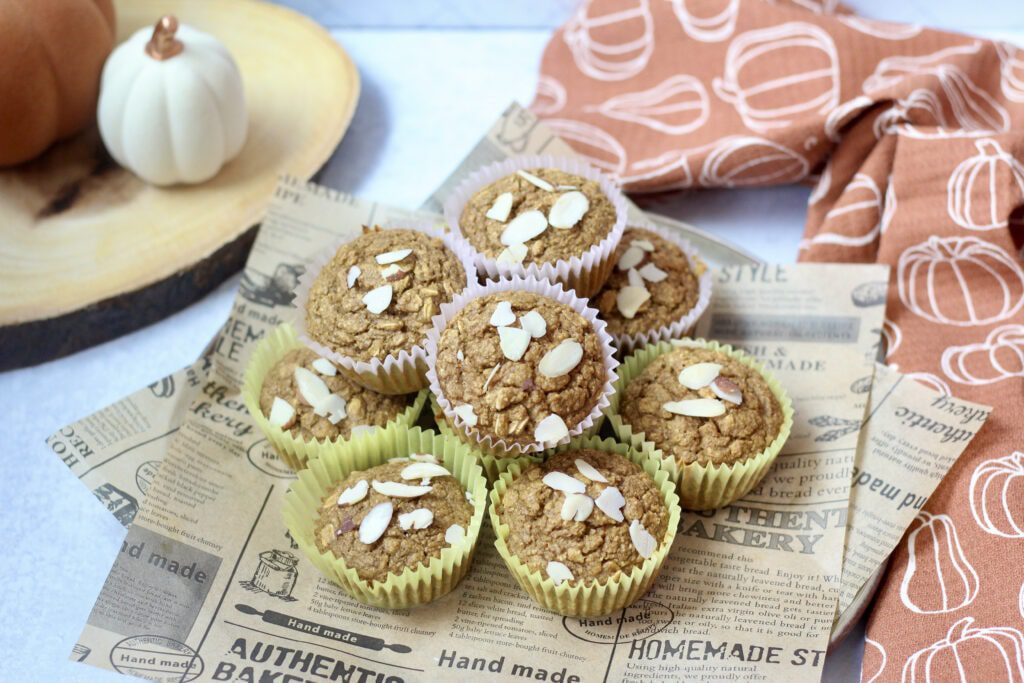 Pumpkin Muffins with Almonds