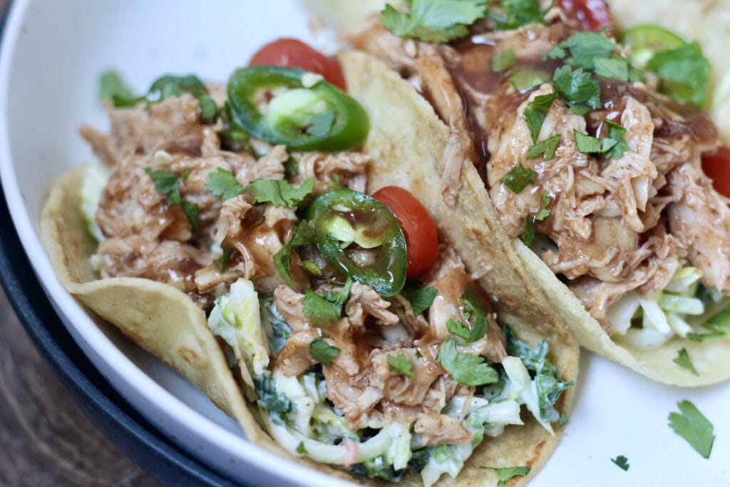 Chicken Tacos with Slaw